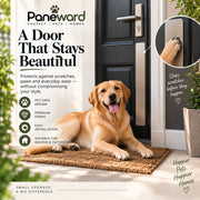 A door that stays beautiful with the Paneward steel guard