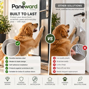 Paneward steel door guard vs other plastic solutions